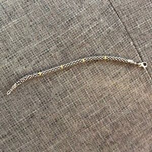 Lagos silver w gold accent bracelet